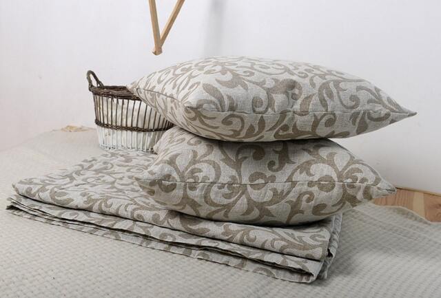 Luxury Linen Comforter Set, Eco Coverlet With Sham Pillowcases. Custom Order - image 1