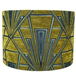 Gatsby Art Deco Handmade Lampshade in Yellow, Lampshades, Table Ceiling Lamp Shades, Yellow Lampshade, Shade - thumbnail 2