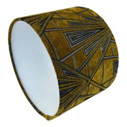 Gatsby Art Deco Handmade Lampshade in Yellow, Lampshades, Table Ceiling Lamp Shades, Yellow Lampshade, Shade - thumbnail 3
