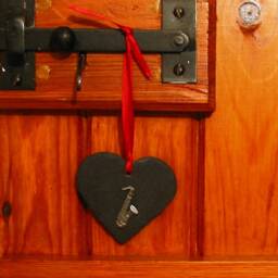 Saxophone Design Slate Heart - Decoration Gift Music Christmas Ornament 2026 Teacher - thumbnail 4