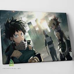 Anime My Hero Academia Canvas Art Wall Manga Colourful Print Picture Home Decor - thumbnail 3