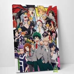 Anime My Hero Academia Canvas Art Wall Manga Colourful Print Picture Home Decor - thumbnail 2