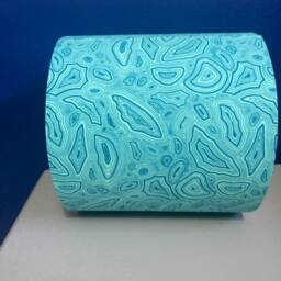 Turquoise Agate Crystal Lampshade, Geode Decor, Made in Tula Pink Teal Fabric, Various Sizes & Lining Colours, Mystical Decor Gift - thumbnail 4