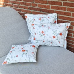 Outdoor Cushions - Made Of Oilcloth Latest Home, Garden & Lounge Decoration Flower Romance in Three Different Sizes - thumbnail 1