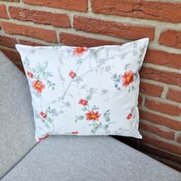 Outdoor Cushions - Made Of Oilcloth Latest Home, Garden & Lounge Decoration Flower Romance in Three Different Sizes - thumbnail 3