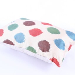 Ikat Silk Velvet Pillow 16x24 - Handmade Boho Cushion Cover Turkish Home Decor Accent - thumbnail 3
