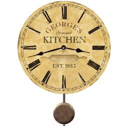 Personalized Kitchen Clock - Pendulum Clock - thumbnail 1