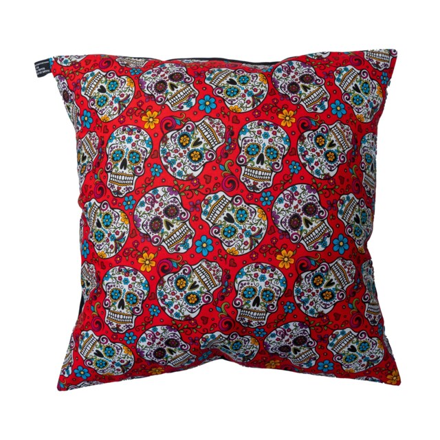 Day Of The Dead Candy/Sugar Skull Cushion Cover Fits 18 - image 1