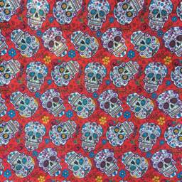 Day Of The Dead Candy/Sugar Skull Cushion Cover Fits 18 - thumbnail 2