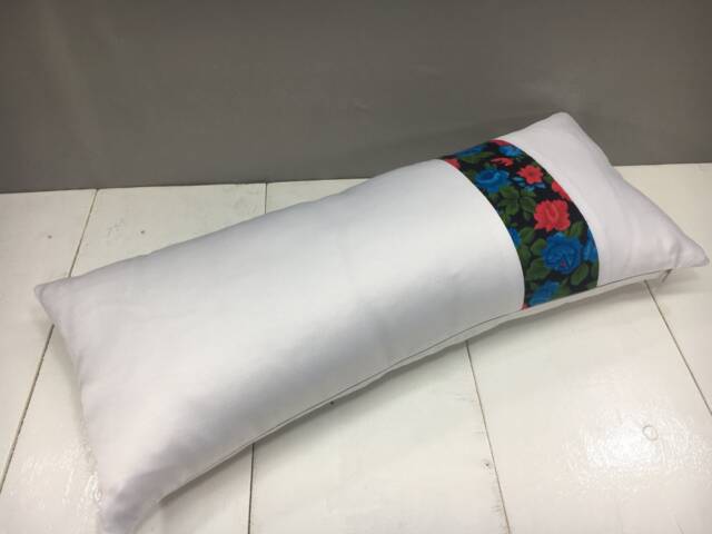 Floral Silk Ikat Lumbar Pillow Cover - 10x24 - image 1