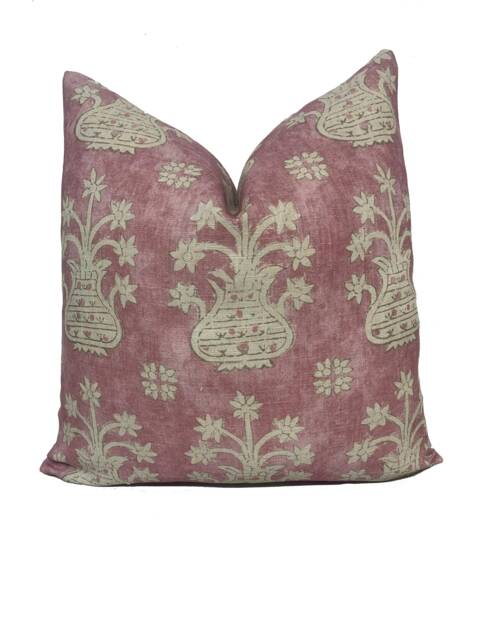Susan Deliss Artemis Blush Pink Cushion Cover Pillow Double Sided
