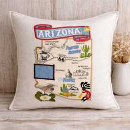 Arizona State Pillow With Feather Insert - thumbnail 1