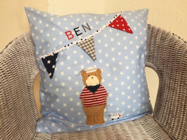 Name Pillow Bear Maritime Kk5032 - image 1
