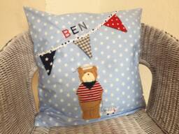 Name Pillow Bear Maritime Kk5032 - thumbnail 1