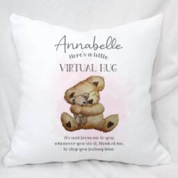 Personalised Hug Cushion, Missing You Gift, Kids Or Adult - thumbnail 2
