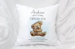 Personalised Hug Cushion, Missing You Gift, Kids Or Adult - thumbnail 1