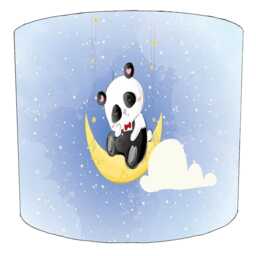 Panda Bear Drum Lampshade For Ceiling Light Pendants Or Table Lamp Bases - thumbnail 4