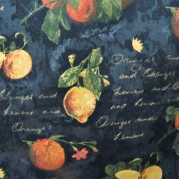 Waverly Citrus Grove Lemon Yellow-Window Valance Lined & Corded Rod Pocket Scalloped Made To Order - thumbnail 2
