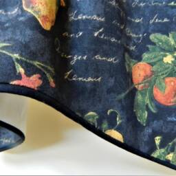 Waverly Citrus Grove Lemon Yellow-Window Valance Lined & Corded Rod Pocket Scalloped Made To Order - thumbnail 3