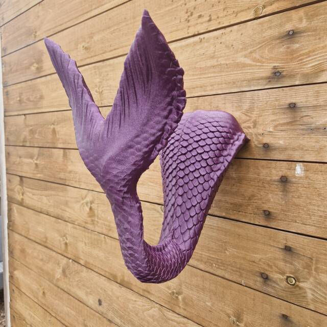 Mermaid Tail Wall Art - Fantasy Mount- 3D Printed Multiple Colours Available - image 1
