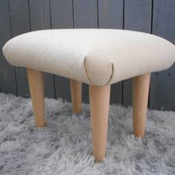 Faux Leather Diamond Footstool Small Upholstered Ottoman, Bed Step Up 30 cm Height - thumbnail 4