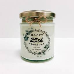 Happy 25Th Birthday Gift - Candle Personalised For Her 25 - thumbnail 2
