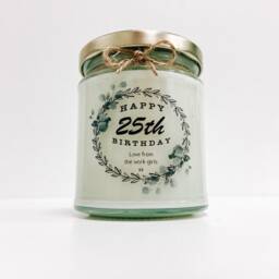 Happy 25Th Birthday Gift - Candle Personalised For Her 25 - thumbnail 3