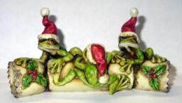 Eyredesigns Neil Eyre Christmas Frogs On Holiday Craker Le 50 - thumbnail 2