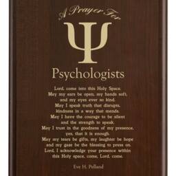 Psychologist Prayer Plaque - Insight Understanding Minds Carrying Trauma Nobody Else Sees - thumbnail 3