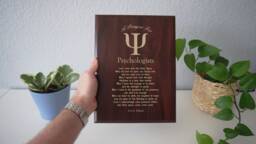 Psychologist Prayer Plaque - Insight Understanding Minds Carrying Trauma Nobody Else Sees - thumbnail 1