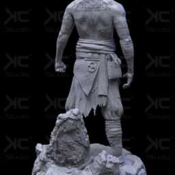 Rune-Cursed Immortal - Nordic Dark Mythology Fantasy God Baldur Resin Figure 16K - thumbnail 4