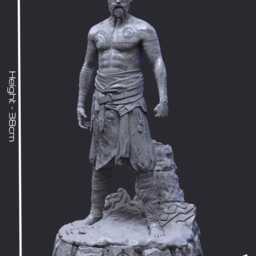 Rune-Cursed Immortal - Nordic Dark Mythology Fantasy God Baldur Resin Figure 16K - thumbnail 3