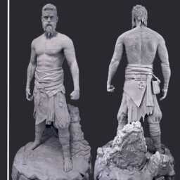 Rune-Cursed Immortal - Nordic Dark Mythology Fantasy God Baldur Resin Figure 16K - thumbnail 2