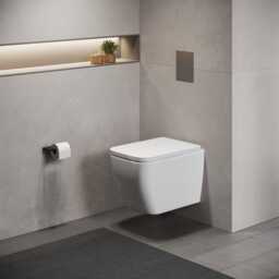 Sleek Aluminum Toilet Paper Holder Modern Bathroom Accessory - thumbnail 3