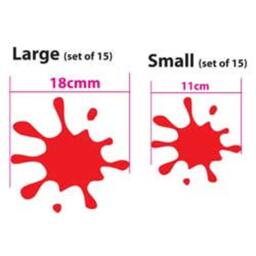 Kids Paint Blobs Wall Stickers Nursery Play Room Home Art Decoration Children Decals Removable Handmade School Bedrooms Bright Vc-A26 - thumbnail 2
