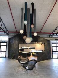 Modern Lighting Chandelier, Pendant Light, Drop Industrial Office Lighting, Suspension Luminaire, Futuristic Lamp, Foyer Light