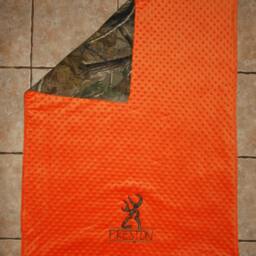 Custom Appliqued Camo Nap Mat Cover, Blanket, Pillow & Case - thumbnail 4