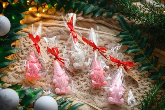 Gonk Christmas Candle Made Of Soy Wax in Various Scents & Colour - image 1