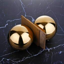 Set Of 4, Couch Legs, Brass Sofa Gold Cabinet Bed Round Metal Table Legs From Ivadecorstudio - thumbnail 3