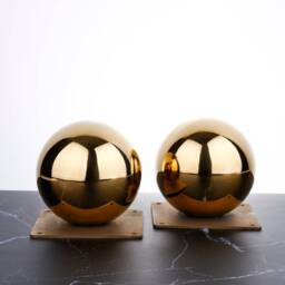 Set Of 4, Couch Legs, Brass Sofa Gold Cabinet Bed Round Metal Table Legs From Ivadecorstudio - thumbnail 2