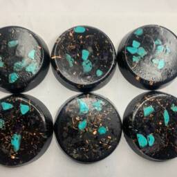 Handmade Quartz Crystal Orgone Energy Tbs Set, Emf Protection - thumbnail 3