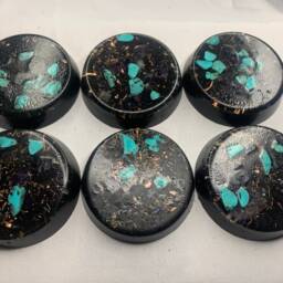 Handmade Quartz Crystal Orgone Energy Tbs Set, Emf Protection - thumbnail 2