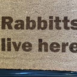 Personalised Any Message Coir Indoor Door Mat - 60x40cm Hall Doormat New Home Gift - thumbnail 3