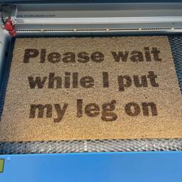 Personalised Any Message Coir Indoor Door Mat - 60x40cm Hall Doormat New Home Gift - thumbnail 2