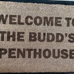 Personalised Any Message Coir Indoor Door Mat - 60x40cm Hall Doormat New Home Gift - thumbnail 4