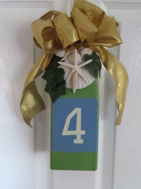 Wooden Buoy/starfish /Door Wreath/ Christmas Decoration/ Coastal Decor/ Ornament - image 1