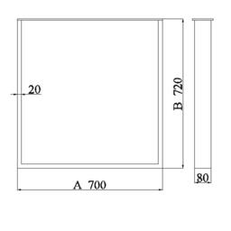 Metal Table Legs, Desk Steel Legs, Coffee Kitchen Bedroom Bench Set Of 2 , Crudo 80.20 - thumbnail 3