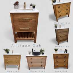 Banbury 2 - Classic Oak Bathroom Vanity With Prestbury Or Alderley Undermounted Basin - thumbnail 3