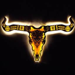 Longhorn Faux Steel Wall Lamp - thumbnail 3