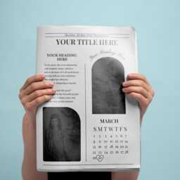 Custom Printed & Shipped Newspaper, Invitations Newspaper Birthday, Baby Announcement Large Editable - thumbnail 3